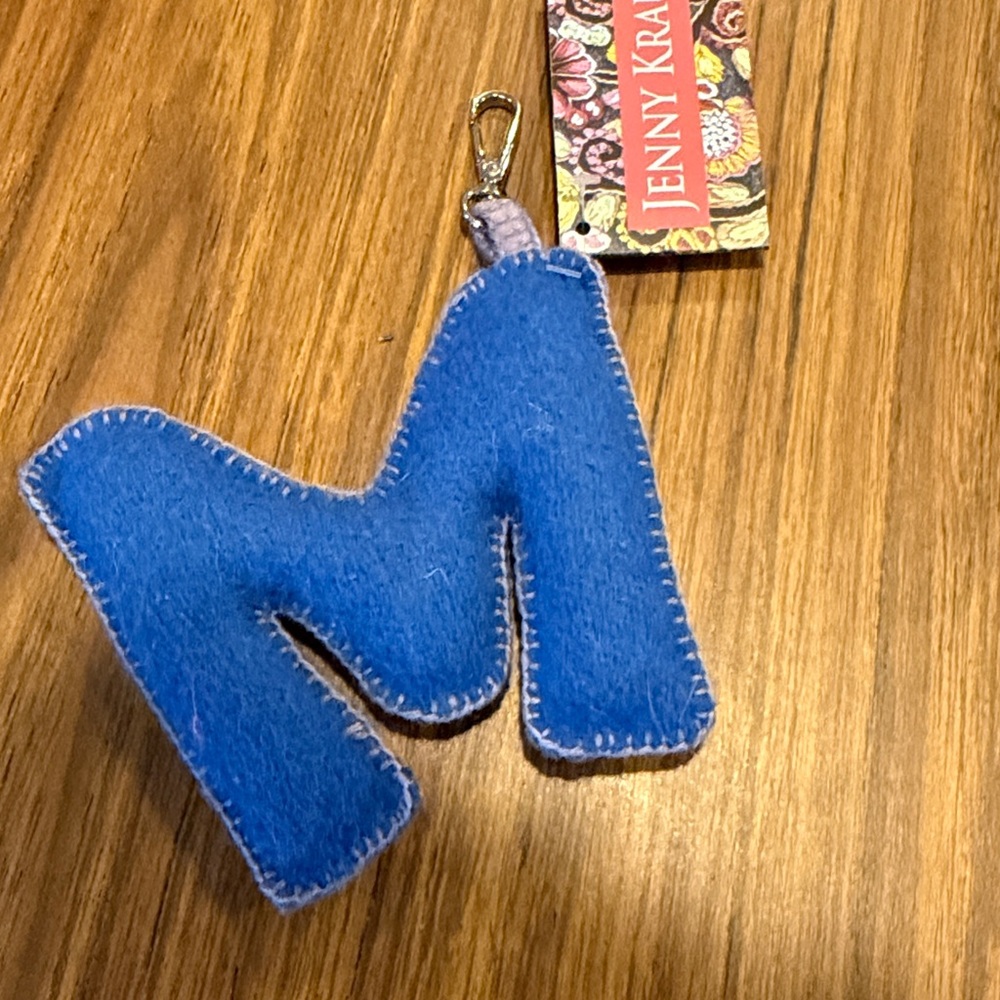 Felt Letter M Bag Charm - Picture 4 of 4